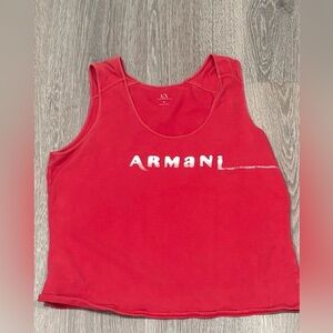 Vintage Armani Exchange Red Top